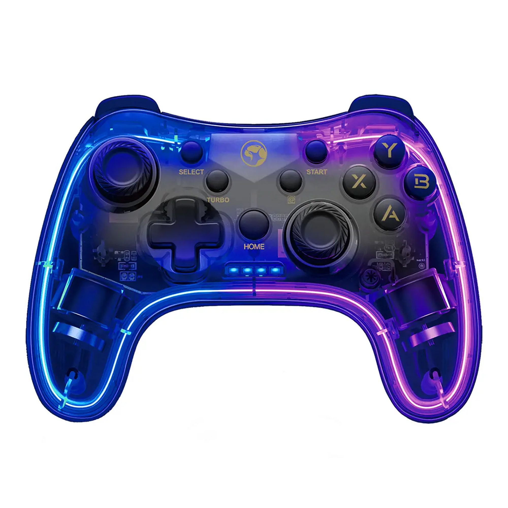 Gamepad Cableado / Inalámbrico Marvo GT-88 RGB Vibración