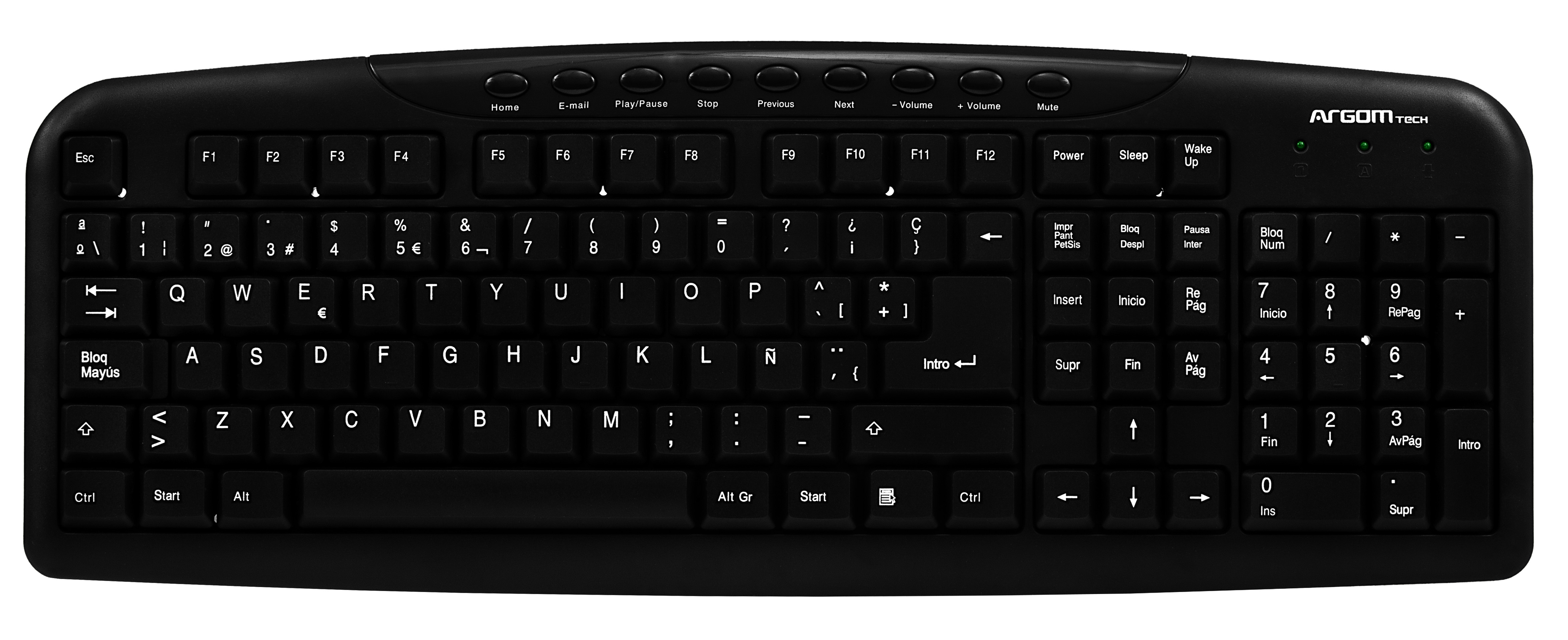 TECLADO MULTIMEDIA ARGOM