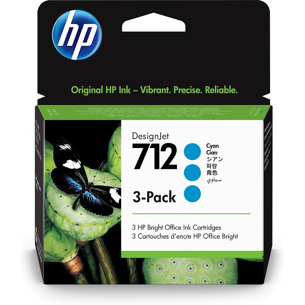 HP 712 - Paquete de 3 - 29 ml