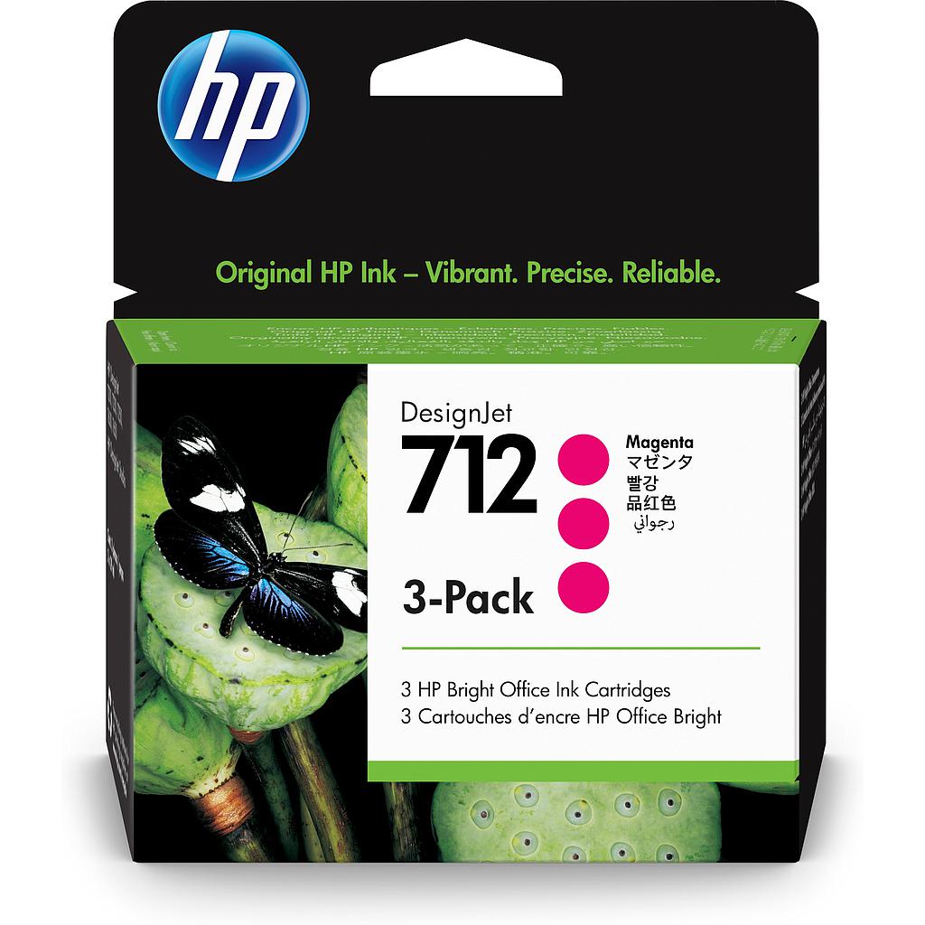 HP 712 - Paquete de 3 - 29 ml