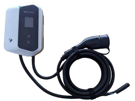 Cargador rápido para auto eléctrico 7 Kw - 32 A Con App Y Rfid