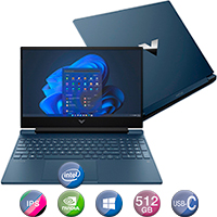 Notebook Gaming Hp 15,6'' Core I5 8gb 512gb Win11 Rtx3050