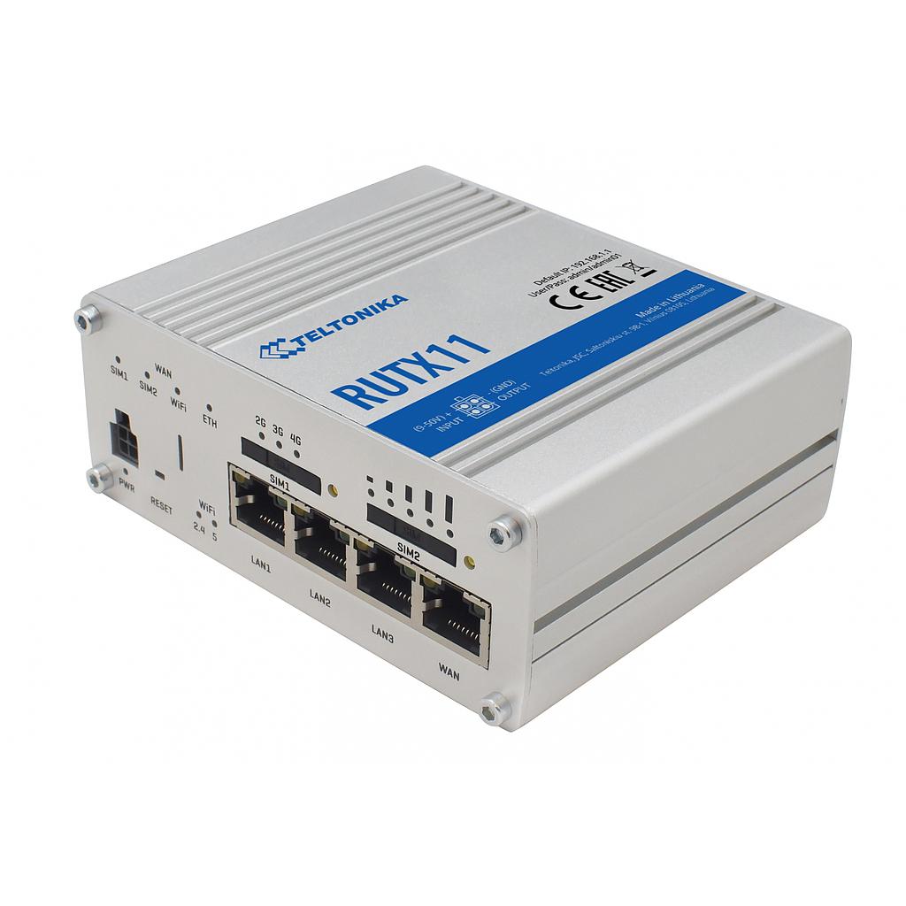 ROUTER TELTONIKA RUTX11 WIFI AC 2 X LTE - 4 X GB ETH (1 WAN)
