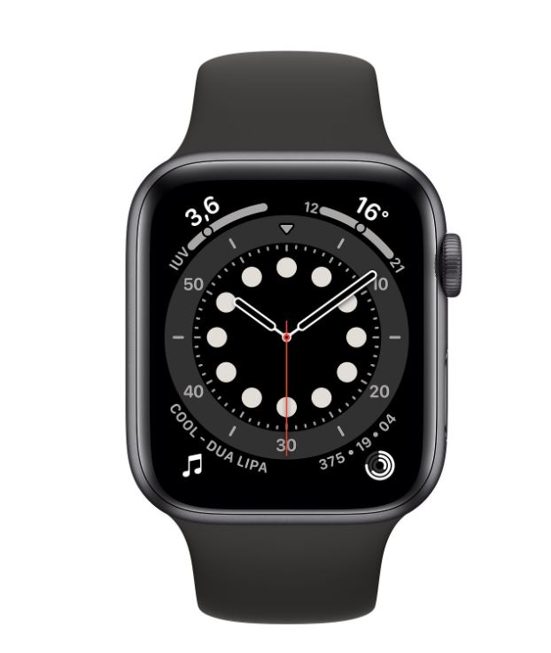 APPLE WATCH SERIES 6 GPS/44MM/BLACK/C CORREA DEPORTIVA