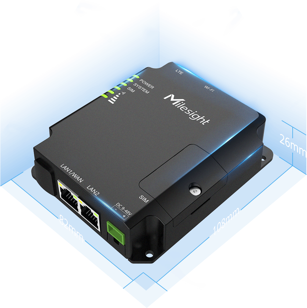 ROUTER MILESIGHT 4G DUAL SIM MICROSD WIFI POE