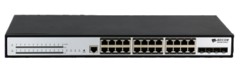 SWITCH BDCOM L3-LITE 24*1G POE + 4*10G SFP+ / 2Y WTY