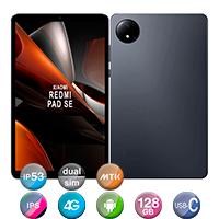 Tablet Redmi Pad Se Xiaomi 8,7'' 4G 6gb 128gb 8mp+5mp