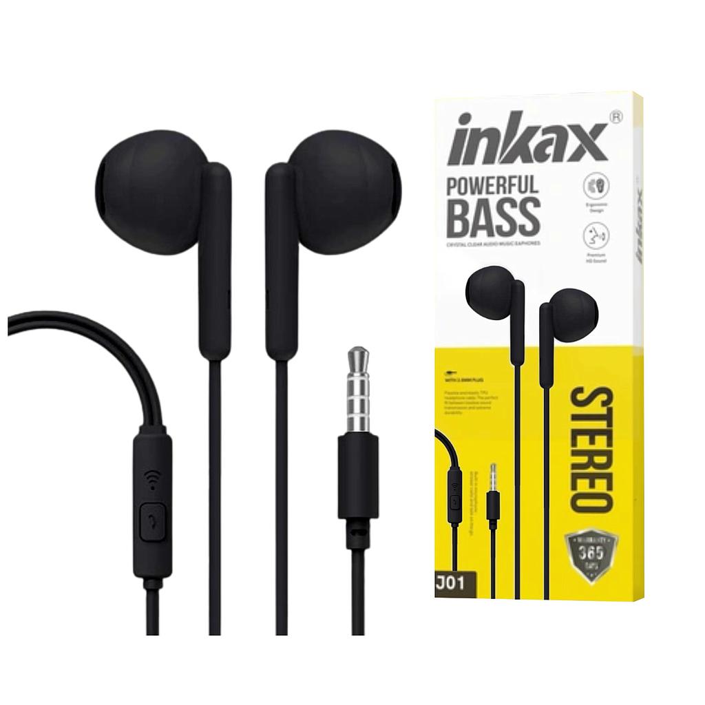 Auriculares Inkax semi-Intra 3.5mm negro