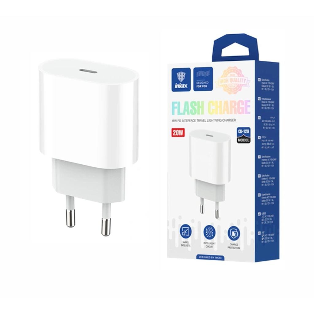 Cargador Inkax USB-C PD 20W