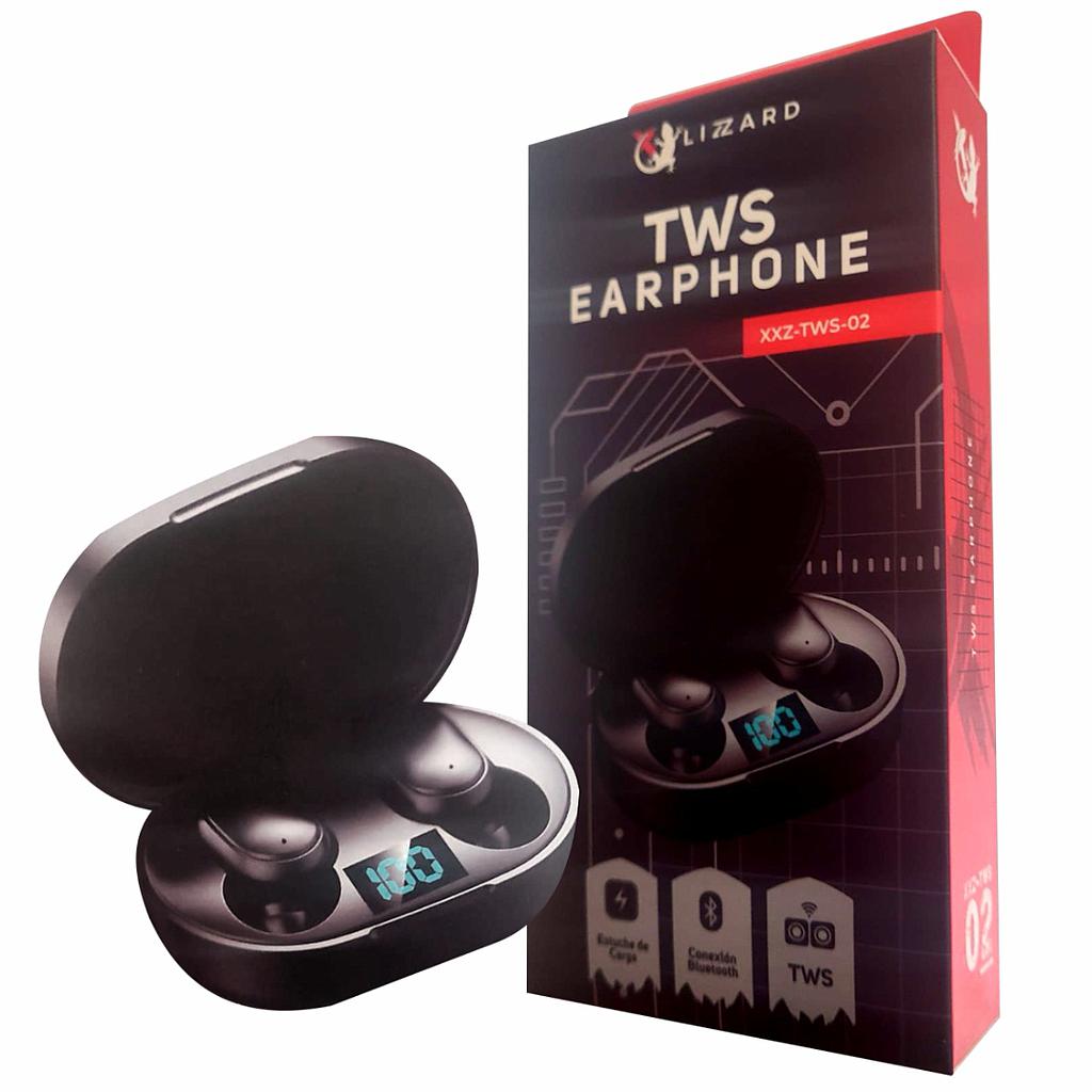 Auriculares TWS X-Lizzard negro Bluetooth