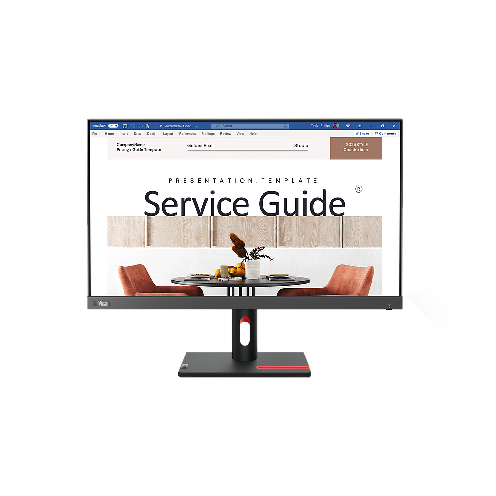 MONITOR LENOVO THINKVISION S24I-30 23.8" HDMI / VGA