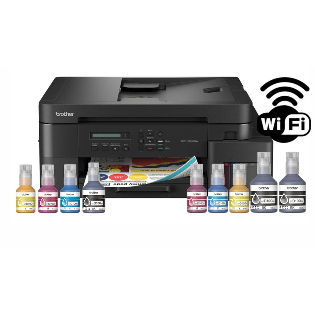 Impresora Brother Multifunción Wi-Fi + Botellas de recarga extra