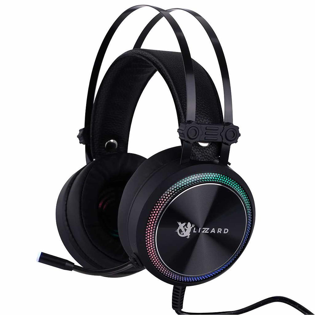 Audífonos Gaming X Lizzard XZZ-HP-03 RGB con Micrófono